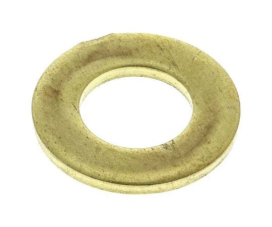 63-7575-73　Brass Plain Washer, 2mm Thickness, M10　483-2643