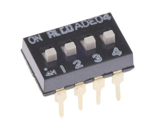63-7649-75　4 Way Through Hole DIP Switch 4P　ADE0404