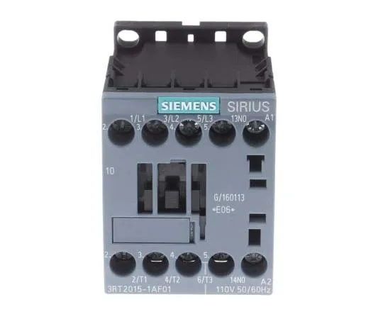 63-7721-21　Siemens 3 Pole Contactor, 7 A, 110 V ac Coil, SIRIUS Innovation, 3NO, 3 kW　3RT2015-1AF01