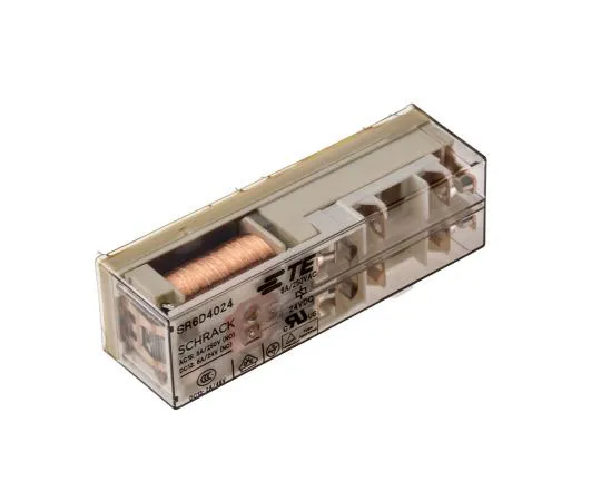 63-7678-84　TE ConnectivitySR6 DPDT Non-Latching Relay PCB Mount, 24V dc Coil, 8A　SR6D4024