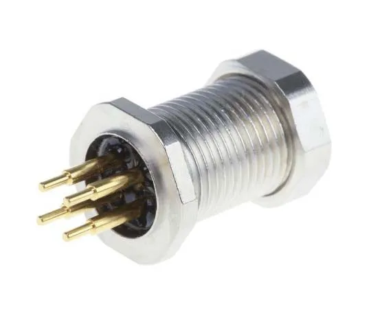 63-7726-50　Binder 713 Series M12 Panel Mount Connector, 4 contacts Socket　09-3431-550-04