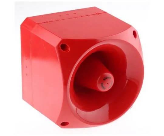 63-7620-59　Nexus 120 Red 50 Tone Electronic Sounder, 10 → 60 V dc, 120dB at 1 Metre　PNS-0005