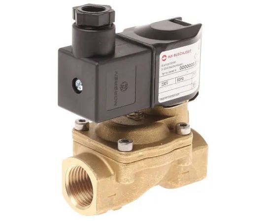 63-7613-37　Buschjost Solenoid Valve 8240200.9101.23050, 2 port , NC, 230 V ac, 1/2in　8240200.9101.23050