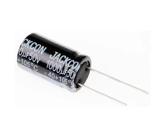 63-7737-58　RS PRO 1000μF 50V dc Aluminium Electrolytic Capacitor, Through Hole 16 (Dia.) x 26mm +105°C 16mm 7.5mm 26mm　170-1260