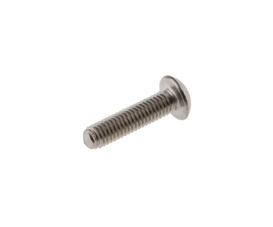 63-7642-46　Plain Button Stainless Steel Tamper Proof Security Screw, M3 x 12mm　621-2748
