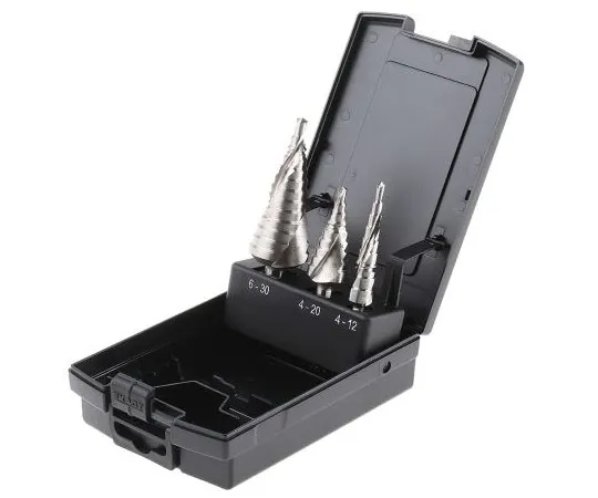 63-7597-29　EXACT 3 piece HSS Step Drill Set 4mm to 30mm　7004