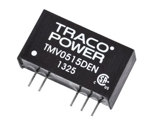63-7658-48　TRACOPOWER TMV EN 1W Isolated DC-DC Converter Through Hole, Voltage in 4.5 → 5.5 V dc, Voltage out ±15V dc　TMV 0515DEN