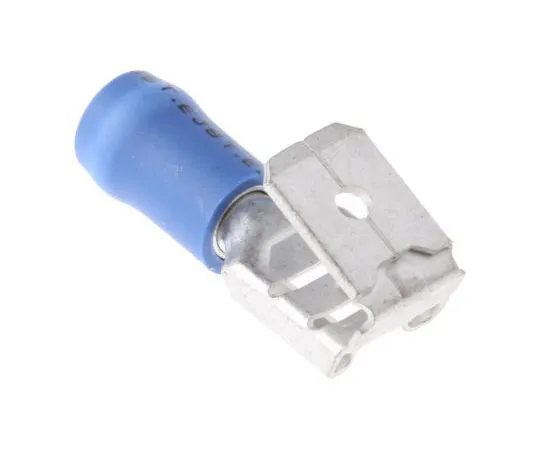 63-7695-68　JST FVDDFM Series Insulated Crimp Piggyback Terminal, 6.3 x 0.8mm, 1mm² to 2.6mm², 16AWG to 14AWG, Blue　FVDDFM2-250B(PA)
