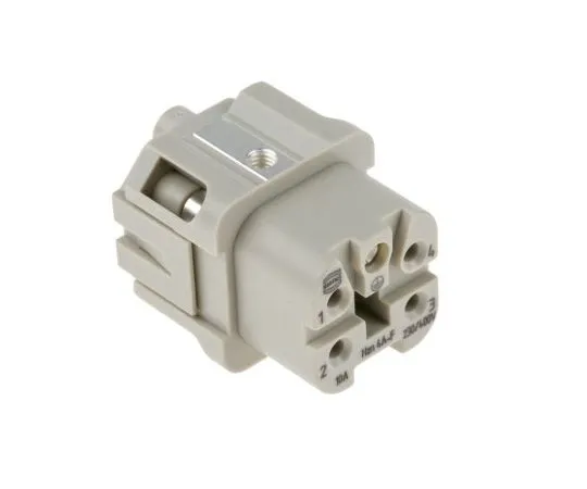 63-7567-54　Han A Series 4 + PE Way Female 10A Coupler Kit, includes Female Insert, Hood　09200030301+09200042711