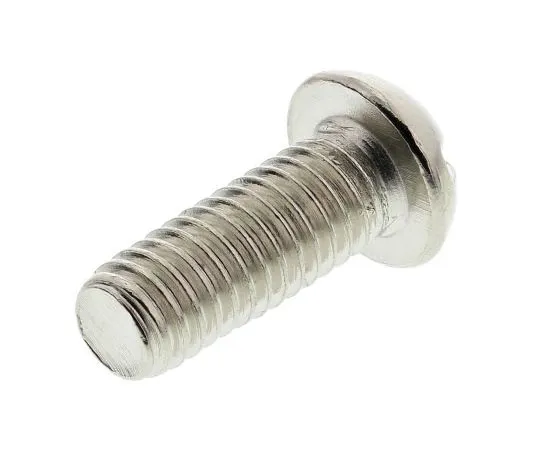 63-7574-48　RS Round Head Brass Slot Nickel Plated2BA, 1/2in31.4　482-9029