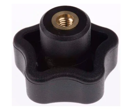 63-7550-77　Elesa Black Polymer Knob 69843, M5 x 12　69843