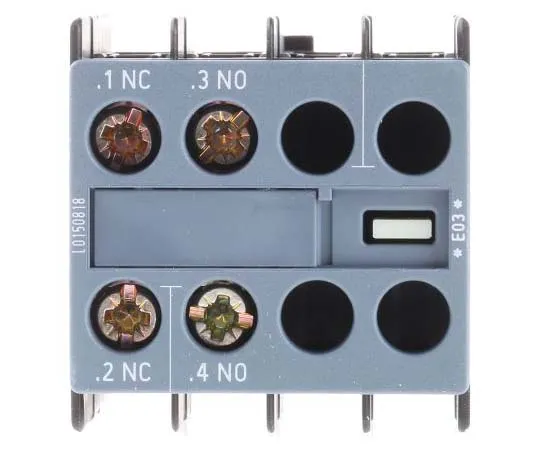 63-7721-16　Siemens Sirius Innovation 3RH2, NO/NC (2), Auxiliary Contact, Snap-On, 6 A dc, 10 A ac　3RH2911-1HA11
