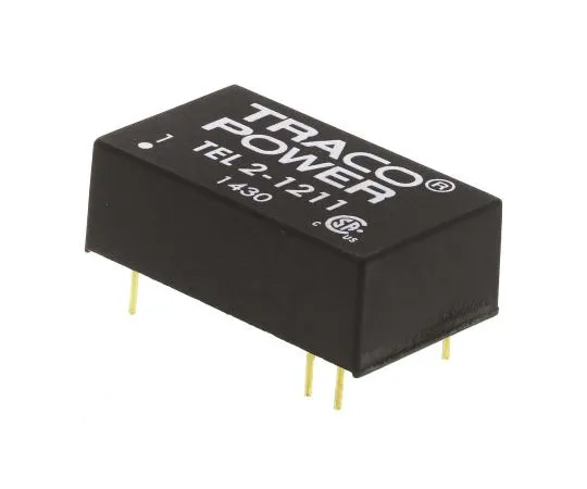 63-7599-72　TRACOPOWER TEL 2 2W Isolated DC-DC Converter Through Hole, Voltage in 9 → 18 V dc, Voltage out 5V dc　TEL 2-1211