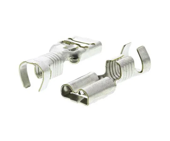 63-7678-13　TE Connectivity FASTIN-FASTON .250 Series Crimp Receptacle, 6.35 x 0.81mm, 4mm² to 6mm², 11AWG to 10AWG, Tin Plated　180384-2