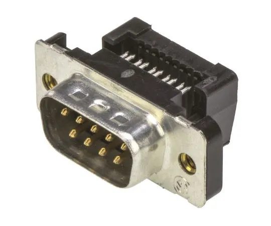 63-7683-30　TE Connectivity AMPLIMITE HDF-20 Series 2.76mm Pitch 9 Way IDC D-Sub Ribbon Cable Connector, Plug, Steel Shell　1658608-4