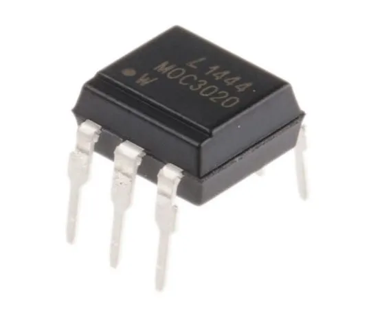 63-7698-44　Lite-On, MOC3020 Triac Output Optocoupler, Through Hole, 6-Pin PDIP　MOC3020