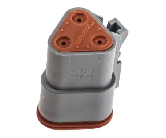 63-7705-40　Amphenol AT Series, 3 Way Cable Mount Plug Power Connector　AT06-3S