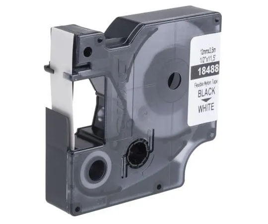 63-7571-10　Dymo Black on White Label Printer Tape, 12 mm Width, 3.5 m Length　SD18488