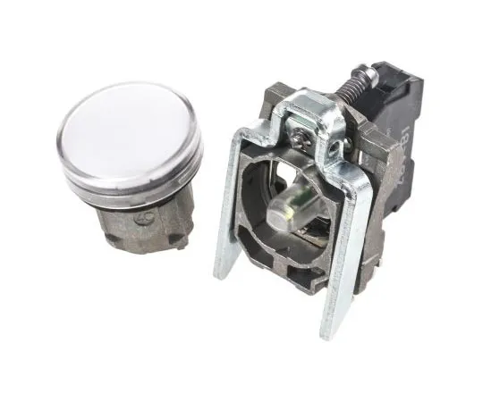 63-7632-73　Schneider Electric Harmony XB4 White LED Pilot Light, 22mm Cutout, IP66, IP67, IP69, IP69K, 24 V ac/dc, 3 A ac, 270 mA　XB4BVB1