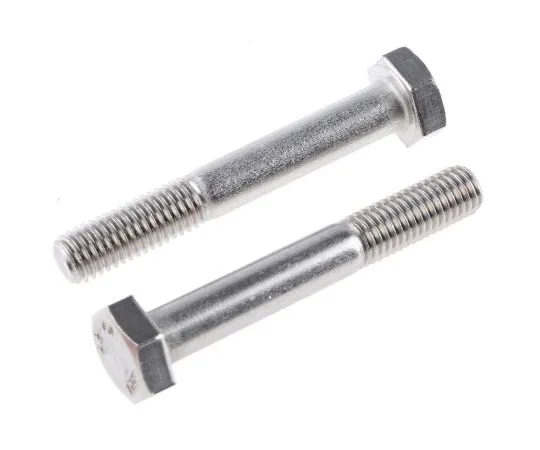 63-7596-36　Plain Stainless Steel Hex Bolt, M10 x 70mm　508-1048