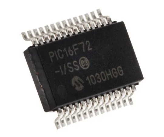 63-7660-39　Microchip PIC16F72-I/SS, 8bit PIC Microcontroller, 20MHz, 2K Flash, 28-Pin SSOP　PIC16F72-I/SS