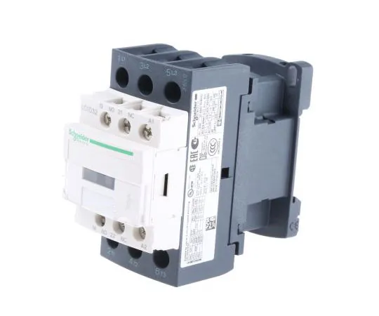 63-7631-18　Schneider Electric 3 Pole Contactor, 32 A, 48 V ac Coil, TeSys D, 3NO, 15 kW　LC1D32E7
