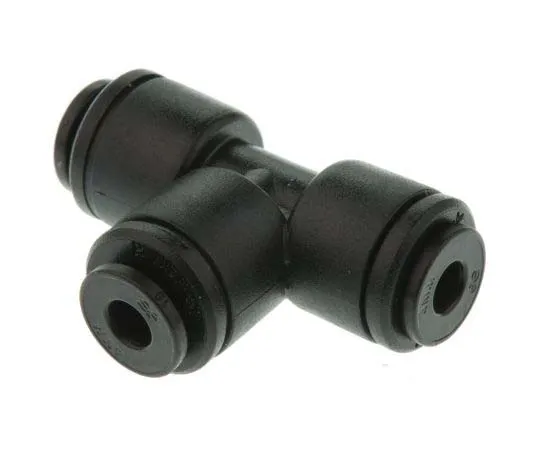 63-7718-51　John Guest PM Pneumatic Tee Tube-to-Tube Adapter, Push In 4 mm x Push In 4 mm x Push In 4 mm　PM0204E