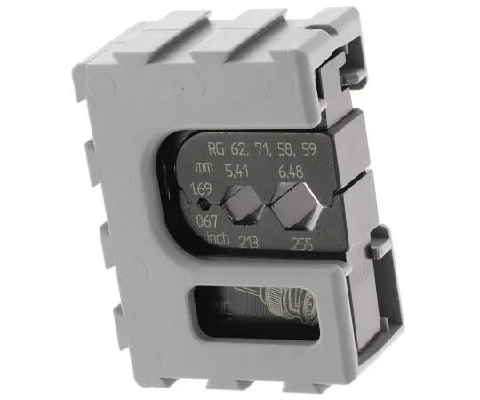 63-7584-97　Pressmaster MCT Series, Crimp Die Set, BNC, Coaxial, TNC, Coaxial Type RG58, RG59, RG62, RG71　4300-3136/AAB