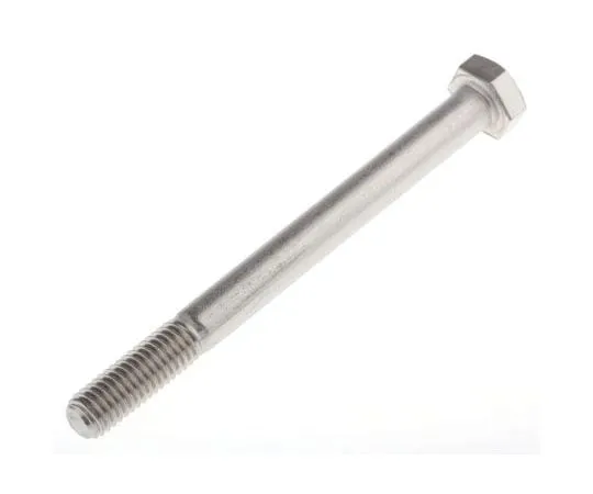 63-7596-34　Plain Stainless Steel Hex Bolt, M8 x 90mm　508-0972
