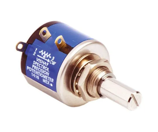 63-7560-21　Vishay 1 Gang 5 Turn Rotary Wirewound Potentiometer with a 6.35 mm Dia. Shaft, 5kΩ, ±5%, 1.5W, Linear 535B1502JC　535B1502JC