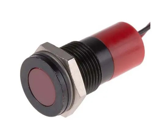 63-7717-98　RS PRO Red Indicator, 220 V ac, 14mm Mounting Hole Size, Lead Wires Termination, IP67　703-9014
