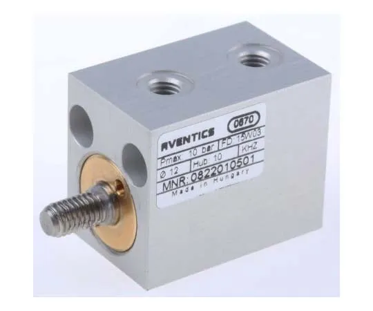 63-7716-60　Aventics Pneumatic Compact Cylinder 12mm Bore, 10mm Stroke, KHZ Series, Double Acting　822010501