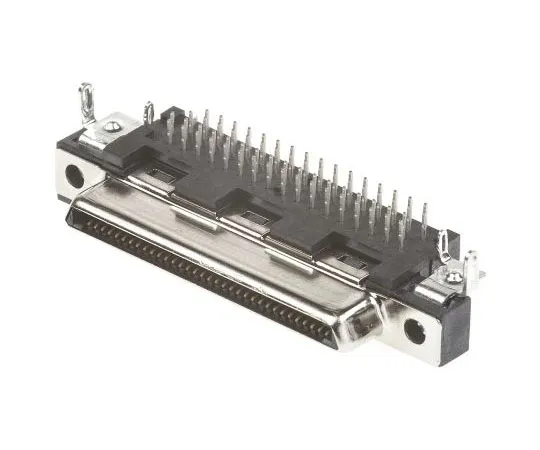 63-7683-35　TE Connectivity CHAMP Series 1.6mm Pitch 68 Way Right Angle PCB Socket, Through Hole, Solder Termination　5796055-1