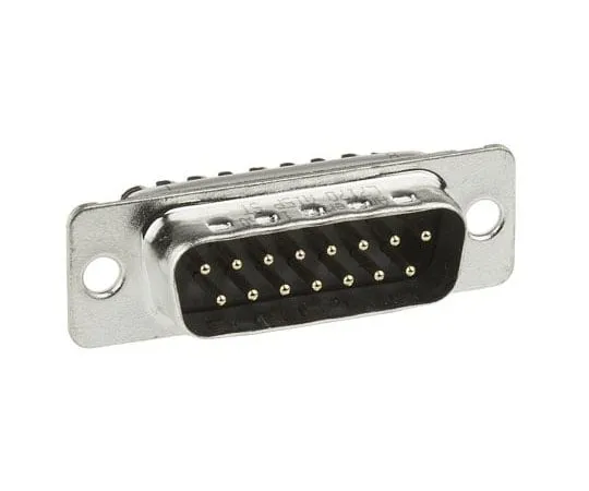 63-7637-54　Amphenol 2.74mm Pitch 15 Way Straight Male Screw Terminal D-sub Connector　L717D A15P ST