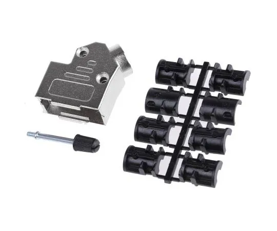 63-7675-15　ASSMANN WSW Zinc Angled D-sub Connector Backshell, 9 Way　AMET-09 RS-45