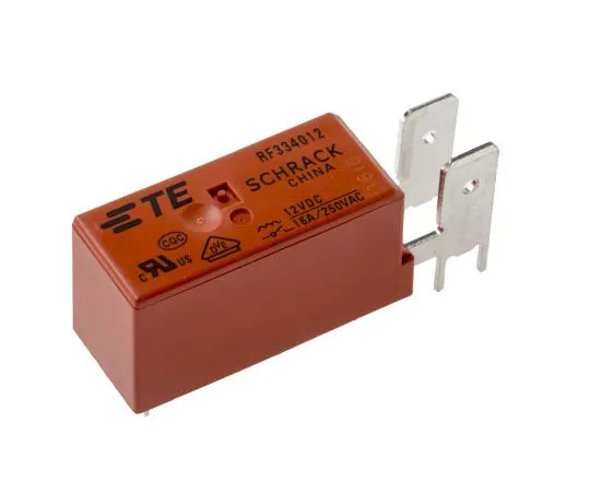 63-7678-90　TE ConnectivityRF SPNO Non-Latching Relay PCB Mount, 12V dc Coil, 16A　RF334012