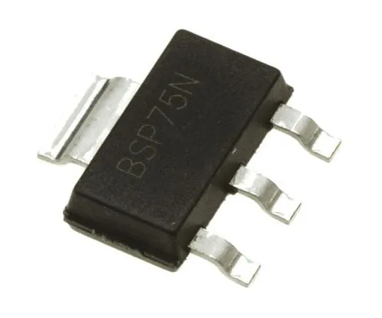 63-7668-62　DiodesZetex BSP75NTA, 1-Channel Intelligent Power Switch, Low Side, 1.1A, 60V 3 + Tab-Pin, SOT-223　BSP75NTA