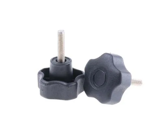 63-7715-07　RS PRO Black Thermoplastic Knob, M6 x 25　702-7639