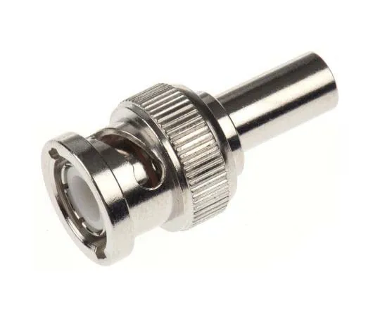 63-7711-56　Amphenol Straight 50Ω Cable Mount BNC Connector, Plug, Nickel, Crimp Termination, RG122, RG133, RG133A, RG303, RG58,　B1121A1-ND3G-1-50