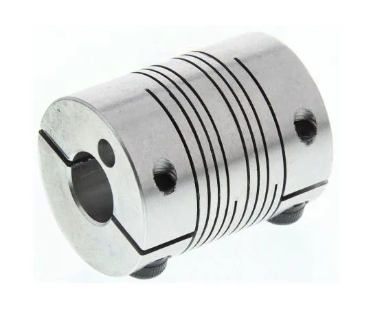 63-7571-06　Ruland Aluminium Flexible Beam Coupling, PCMR25-10-8-A, Bore A 10mm Bore B 8mm Clamp　PCMR25-10-8-A