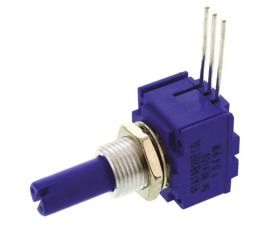 63-7609-77　Bourns 1 Gang Rotary Conductive Plastic Potentiometer with a 6.35 mm Dia. Shaft, 5kΩ, ±10%, 0.5W, Linear 91A1A-B28-E13L　91A1A-B28-E13L