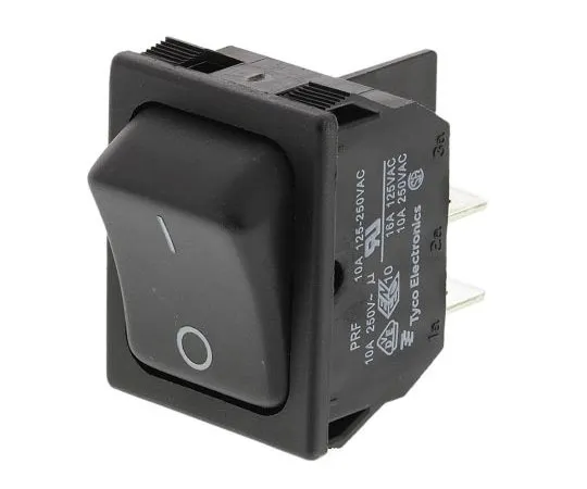63-7588-22　TE Connectivity Double Pole Single Throw (DPST), Latching Rocker Switch Panel Mount　1634201-2