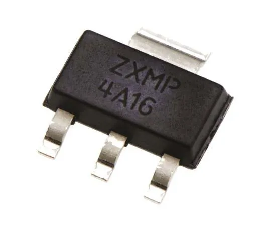 63-7729-53　ZXMP4A16GTA P-Channel MOSFET, 6.4 A, 40 V, 3 + Tab-Pin SOT-223 Diodes Inc　ZXMP4A16GTA
