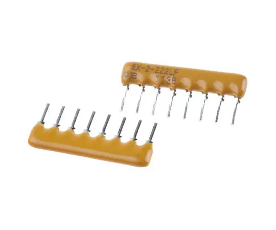 63-7609-43　Bourns Isolated Resistor Array 2.2kΩ ±2% 4 Resistors, 1W Total, SIP package 4600X Through Hole　4608X-102-222LF