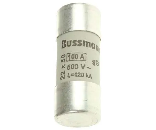 63-7717-45　Cooper Bussmann, 100A Ceramic Cartridge F***, 22.2 x 58mm　C22G100