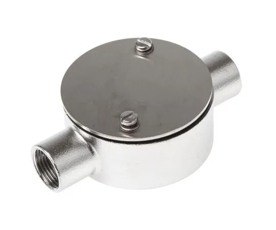 63-7566-45　RS PRO Through Box Cable Conduit Fitting, 316 Stainless Steel Satin 20mm nominal size IP67　471-1243