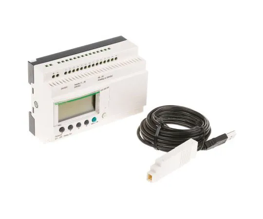 63-7565-51　Schneider Electric Zelio Logic 2 PLC CPU Computer Interface, 12 (Up → 12 Digital, Up → 6 Analogue) Inputs　SR2PACK2BD