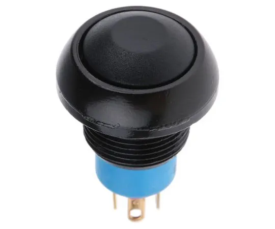 63-7592-57　APEM Single Pole Double Throw (SPDT) Momentary Push Button Switch, IP67, 12.9 (Dia.)mm, Panel Mount, 48V ac　IPR5SAD2