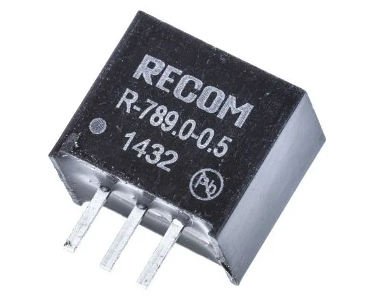 63-7614-07　Recom Switching Regulator, 11 → 32V dc Input, 9V dc Output, 500mA　R-789.0-0.5