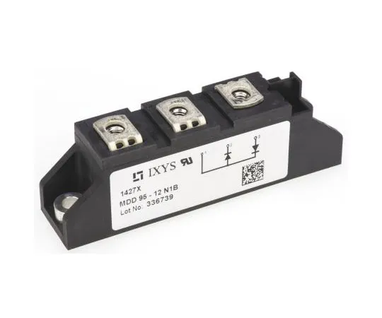 63-7666-18　IXYS 1200V 120A, Dual Diode, 7-Pin TO-240AA MDD95-12N1B　MDD95-12N1B